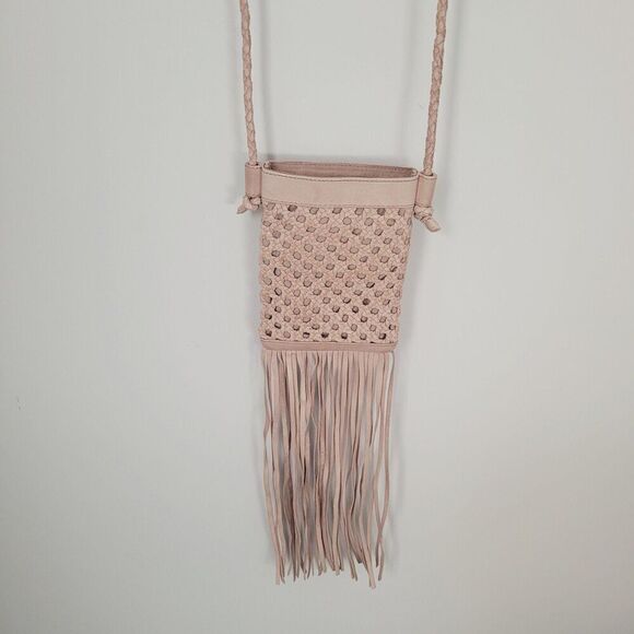 Hobo Mist Lattice Weave Crossbody Bag in Light Tan - Picture 8 of 8